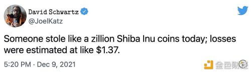 Ripple首席技术官嘲笑SHIB的庞大供应量 - 屯币呀