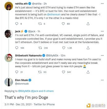 Jack Dorsey：不反对ETH，只反对中心化的、VC所有的企业控制的谎言 - 屯币呀