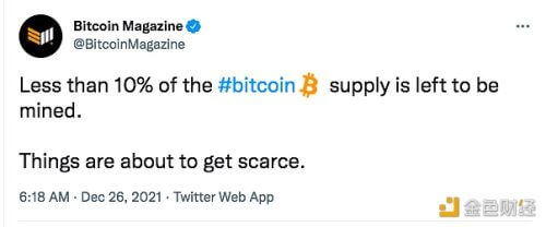 Bitcoin Magazine：剩下不到10%的比特币数量没被开采 - 屯币呀