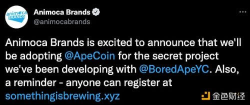 Animoca Brands将在秘密开发的BAYC项目中引入ApeCoin - 屯币呀