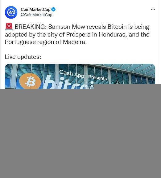 洪都拉斯的Próspera市和葡萄牙的马德拉地区正在采用比特币 - 屯币呀