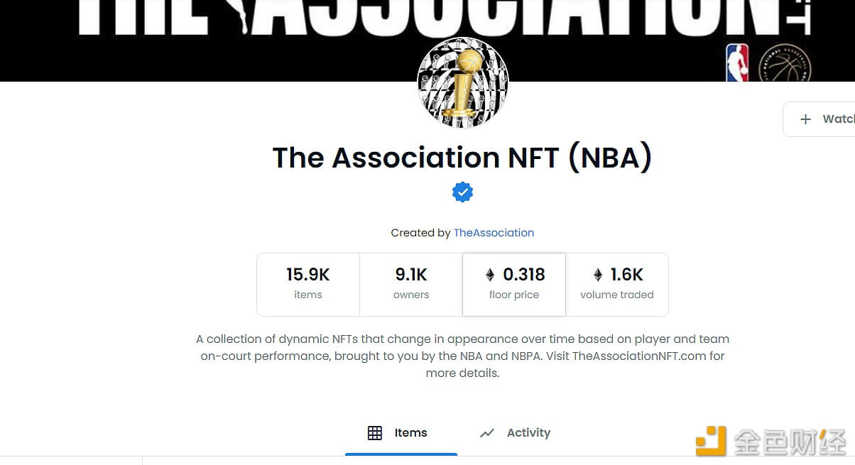 The Association NFT系列当前交易量为1600 - 屯币呀