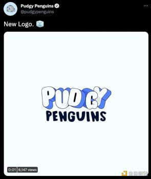 Pudgy Penguins胖企鹅发布新Logo - 屯币呀