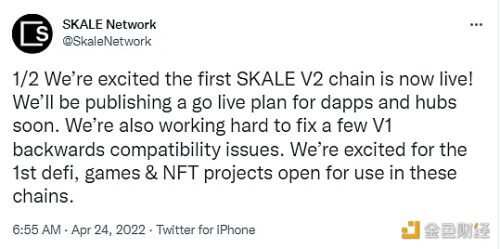 以太坊扩容方案 SKALE V2 现已上线 - 屯币呀