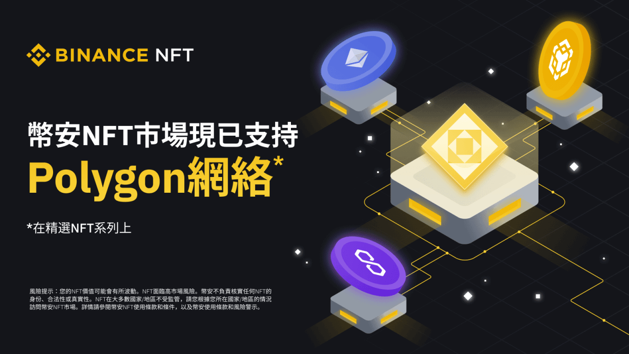 币安NFT市场现已支持Polygon网络 - 屯币呀