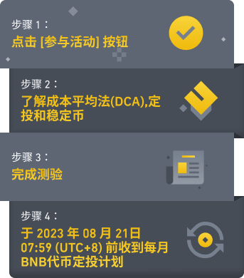 币安六周年：完成测验以获得免费的每月BNB定投试用计划，申购定投以获得最高600 美元奖励 - 屯币呀