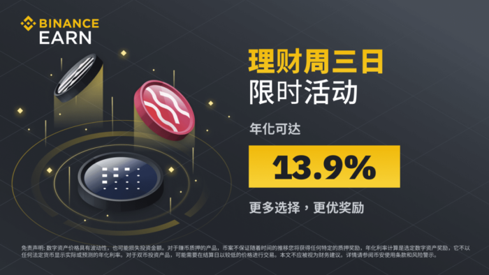 币安周三理财日：新限时活动不容错过（2023-11-29） - 屯币呀
